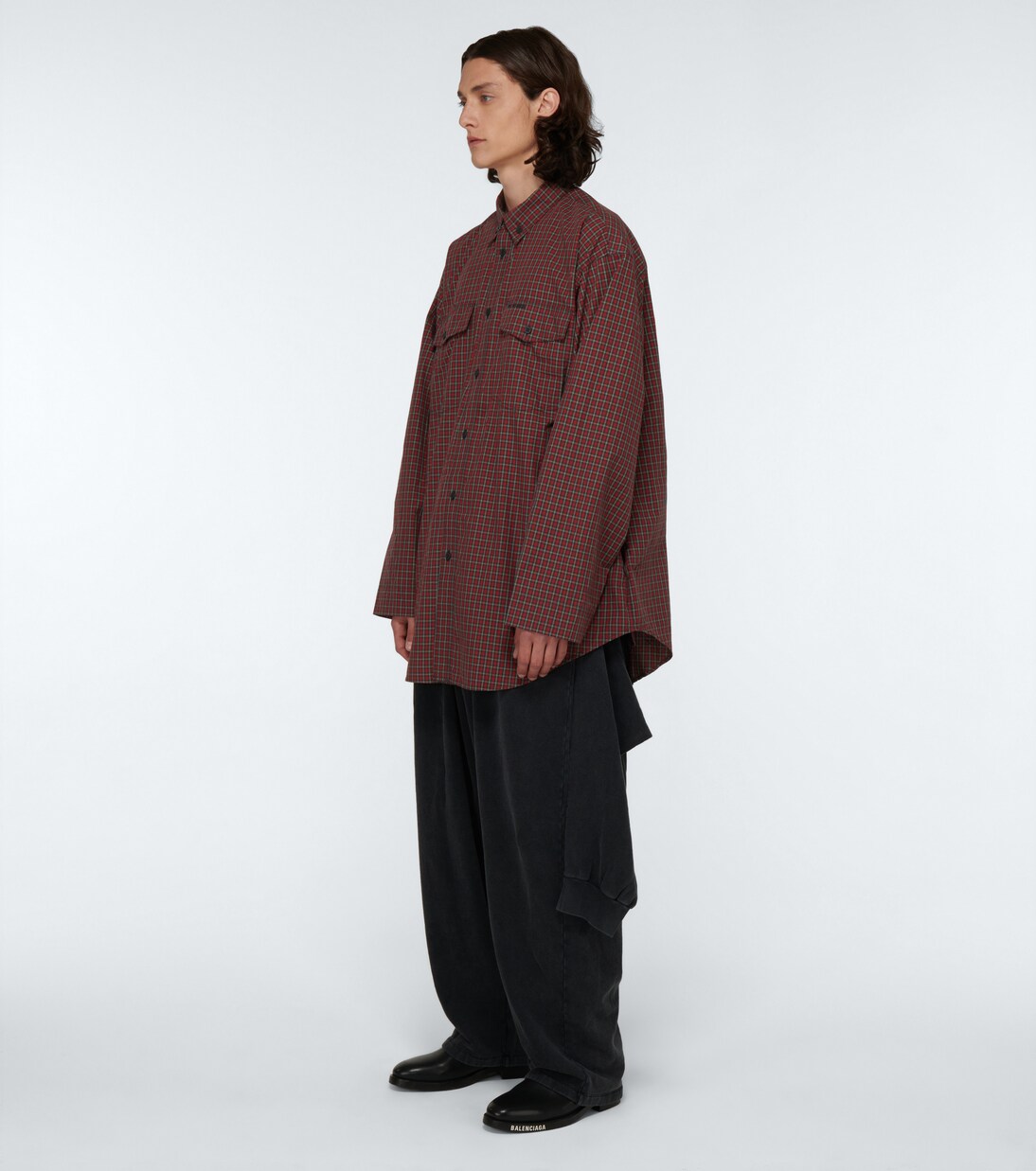 Kariertes Oversize-Hemd | Balenciaga