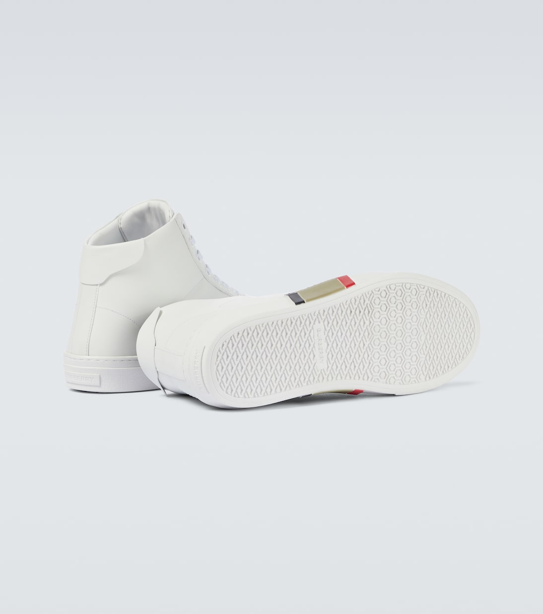 High-Top-Sneakers Rangleton aus Leder | Burberry