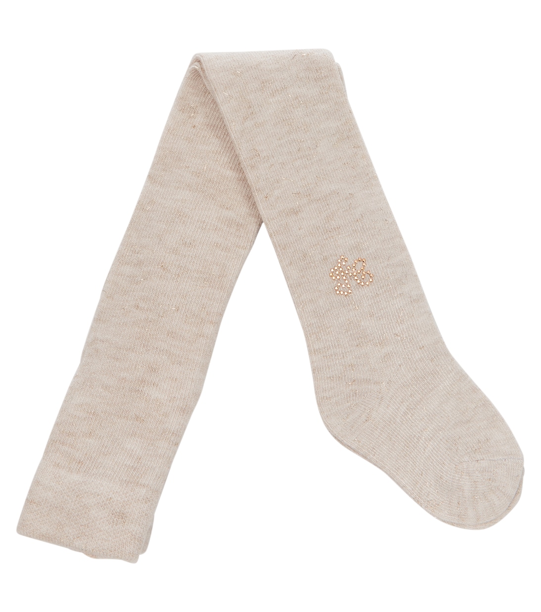 Strickstrumpfhose in Metallic-Optik | Tartine et Chocolat