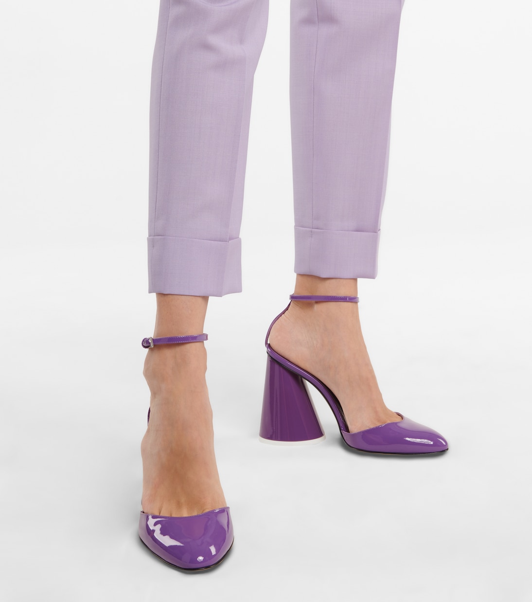 Luz patent leather slingback pumps | The Attico