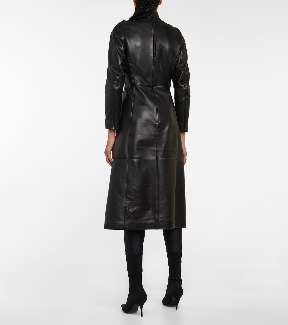 Midikleid aus Leder | Balenciaga