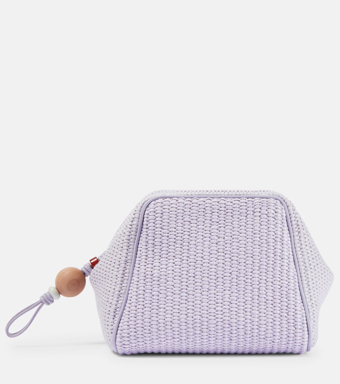 Puffy Pouch Small raffia-effect clutch | Loro Piana