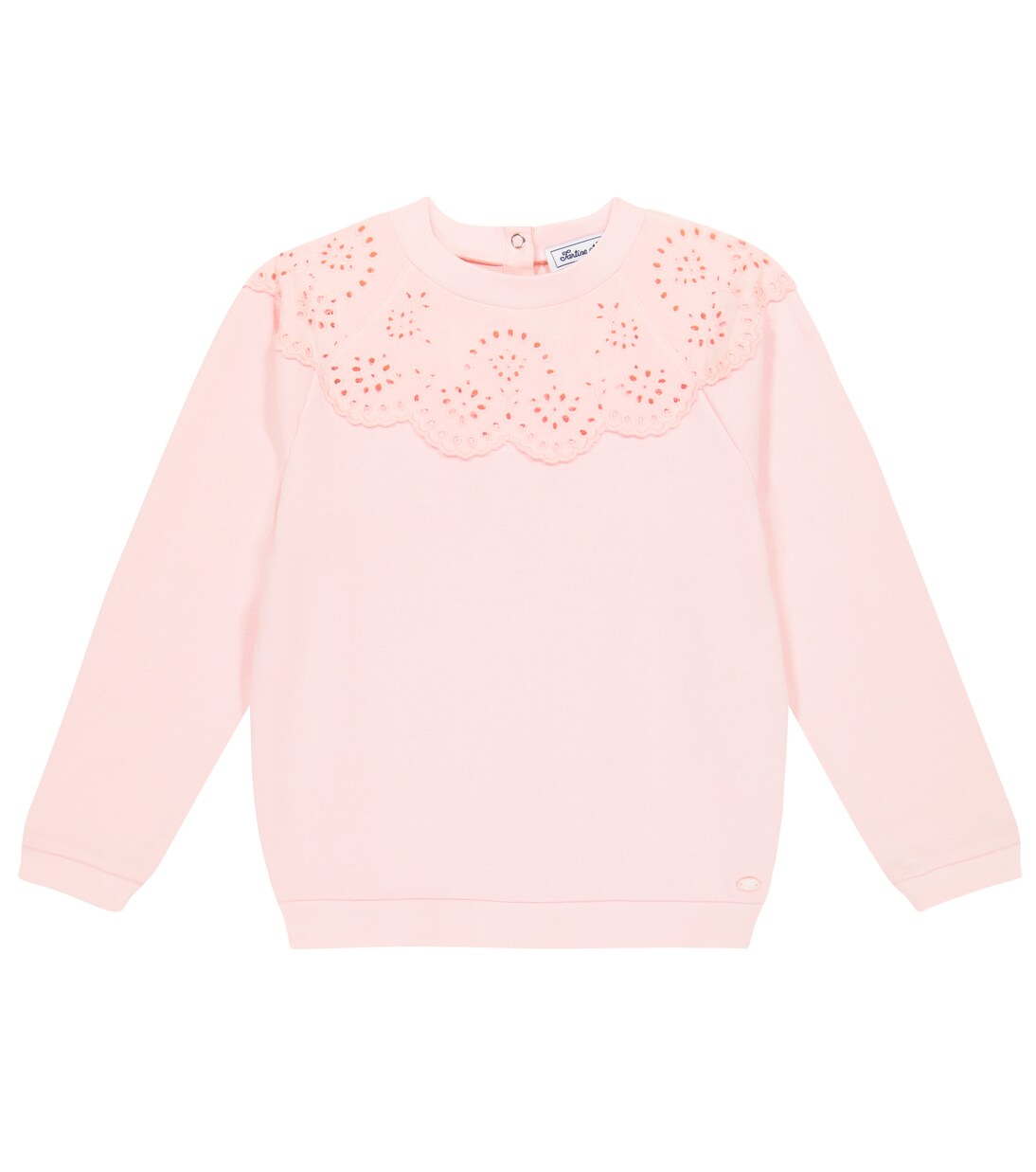 Sweatshirt aus Baumwolle mit Lochspitze | Tartine et Chocolat