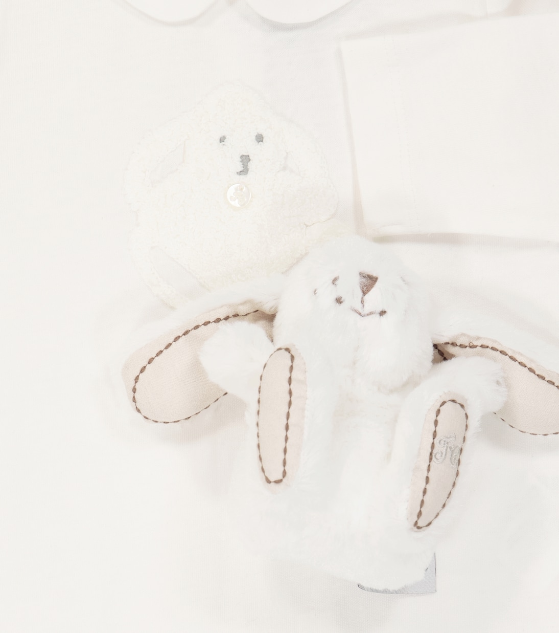 Baby set of cotton onesie and soft toy | Tartine et Chocolat