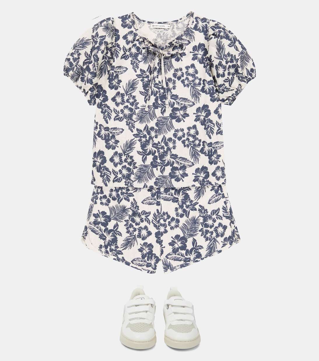 Bluse Hibiscus aus Leinen und Baumwolle | The New Society