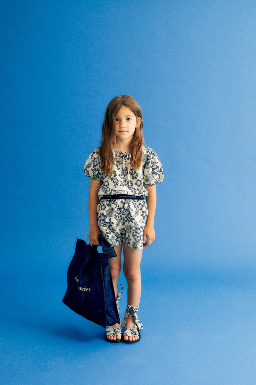 Bluse Hibiscus aus Leinen und Baumwolle | The New Society