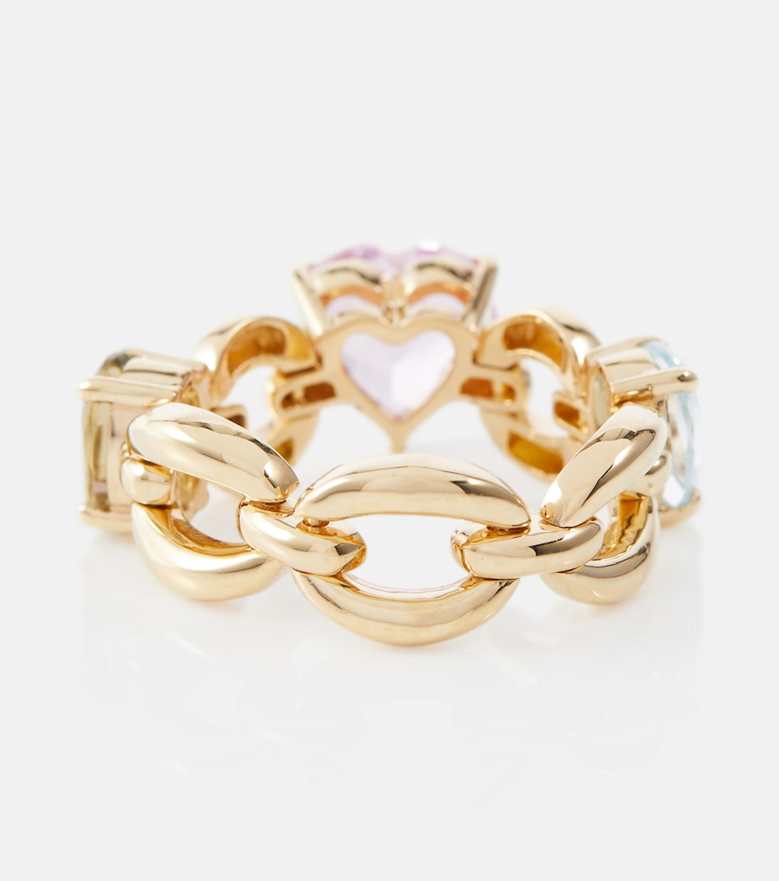 Bague Catena Petite en or 18 ct, topaze, améthyste et saphir | Nadine Aysoy