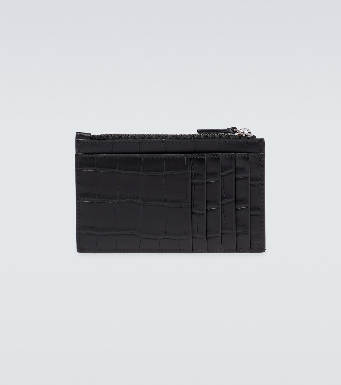 Cash croc-effect leather wallet | Balenciaga