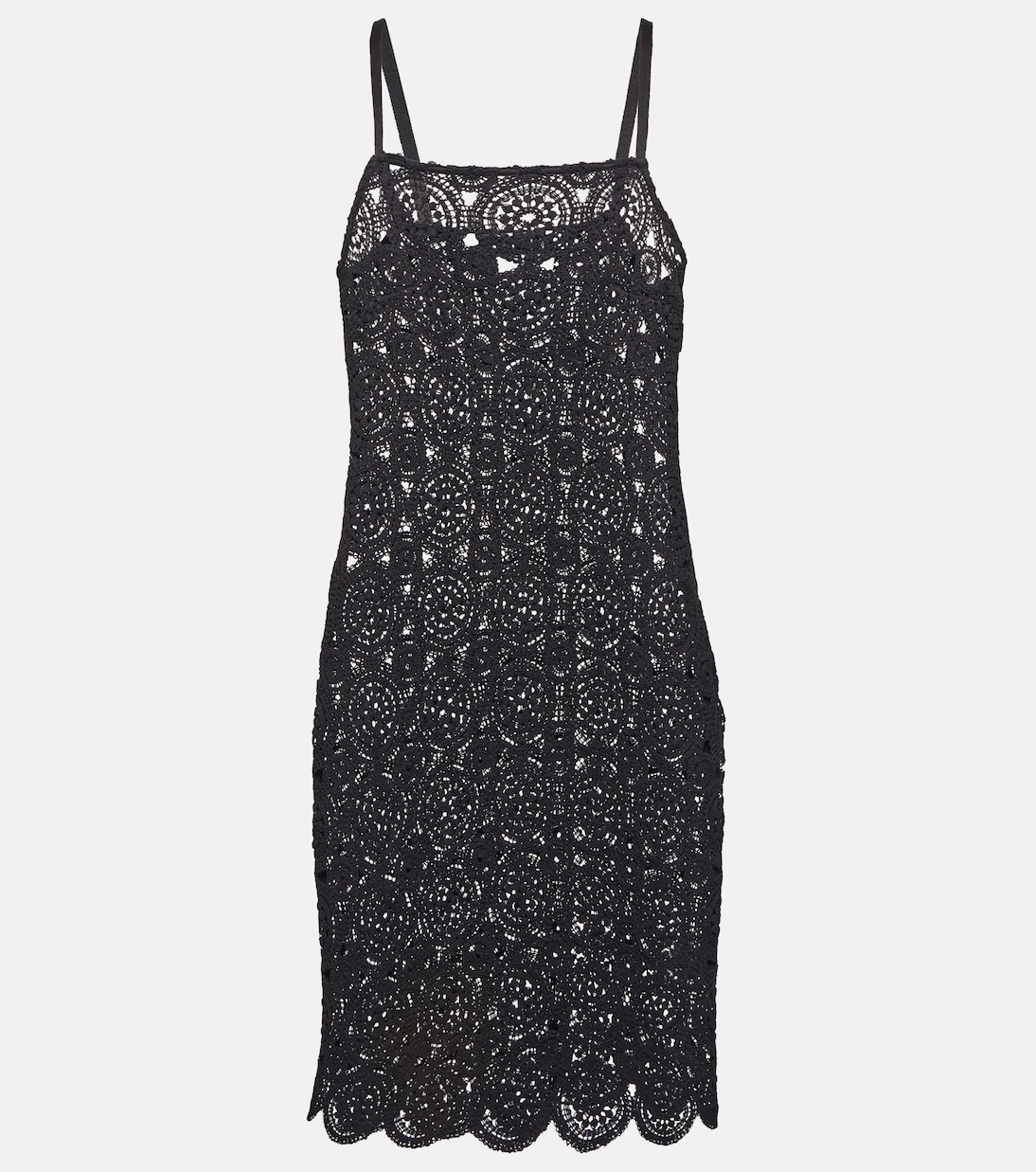 Silke cotton-blend crochet minidress | Rotate