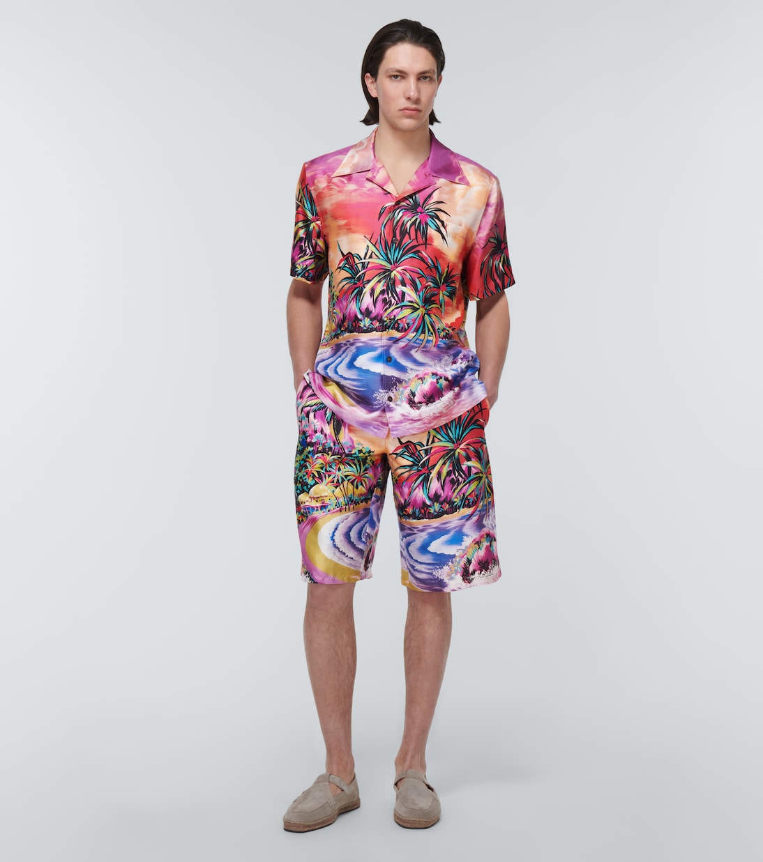 Chemise imprimée en soie | Dolce&Gabbana