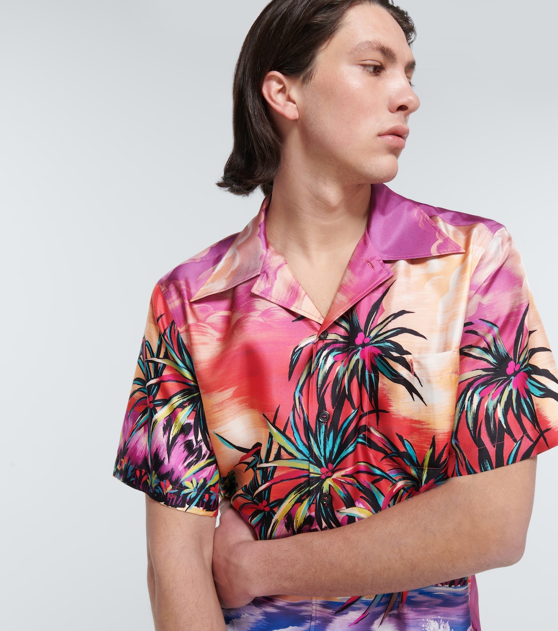 Chemise imprimée en soie | Dolce&Gabbana