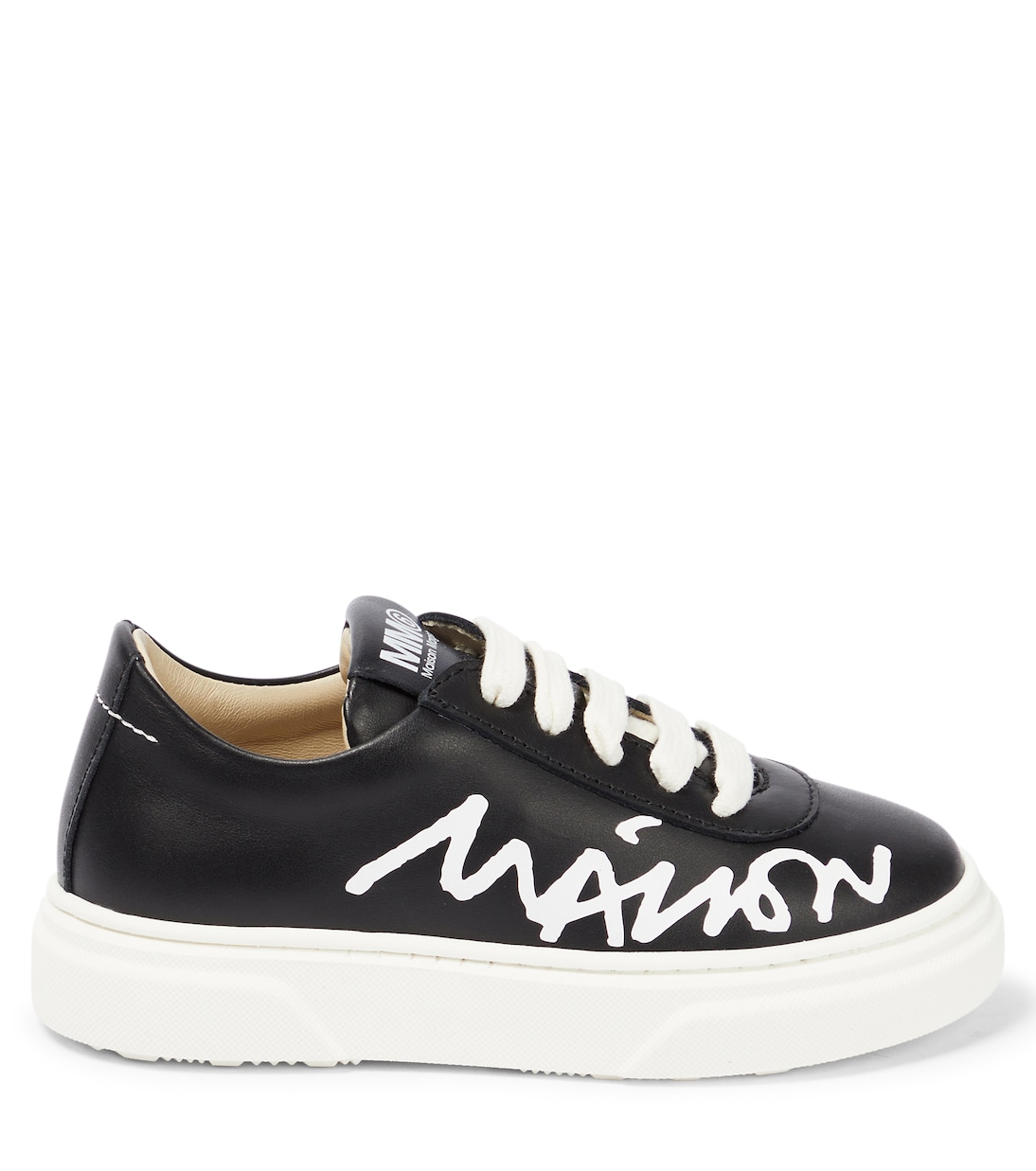 Sneakers in pelle con logo | MM6 Maison Margiela Kids
