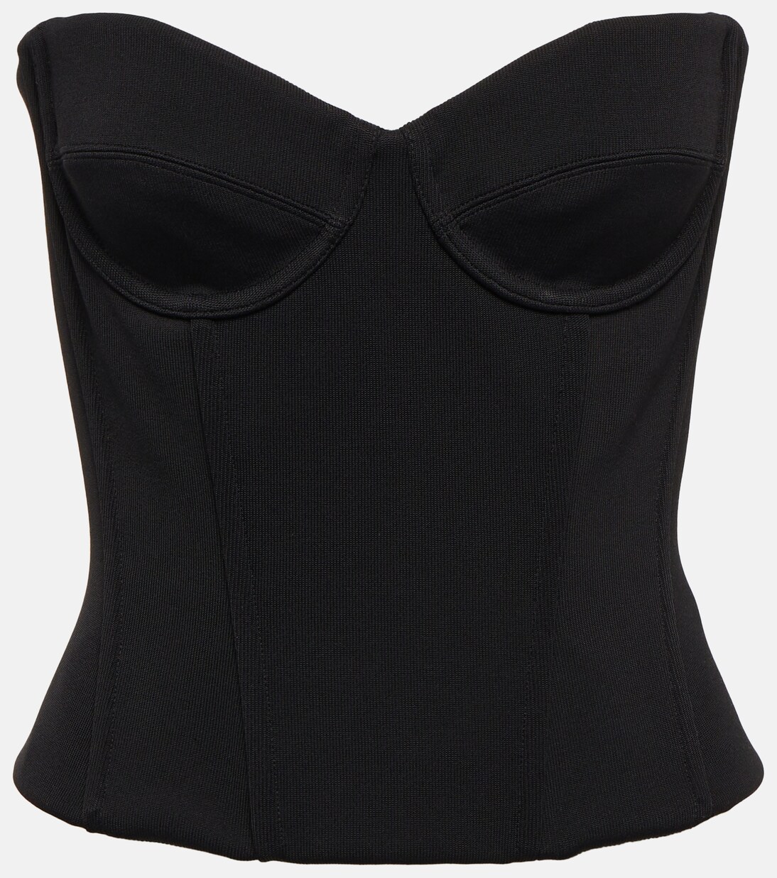 Strapless corset cropped top | Balenciaga