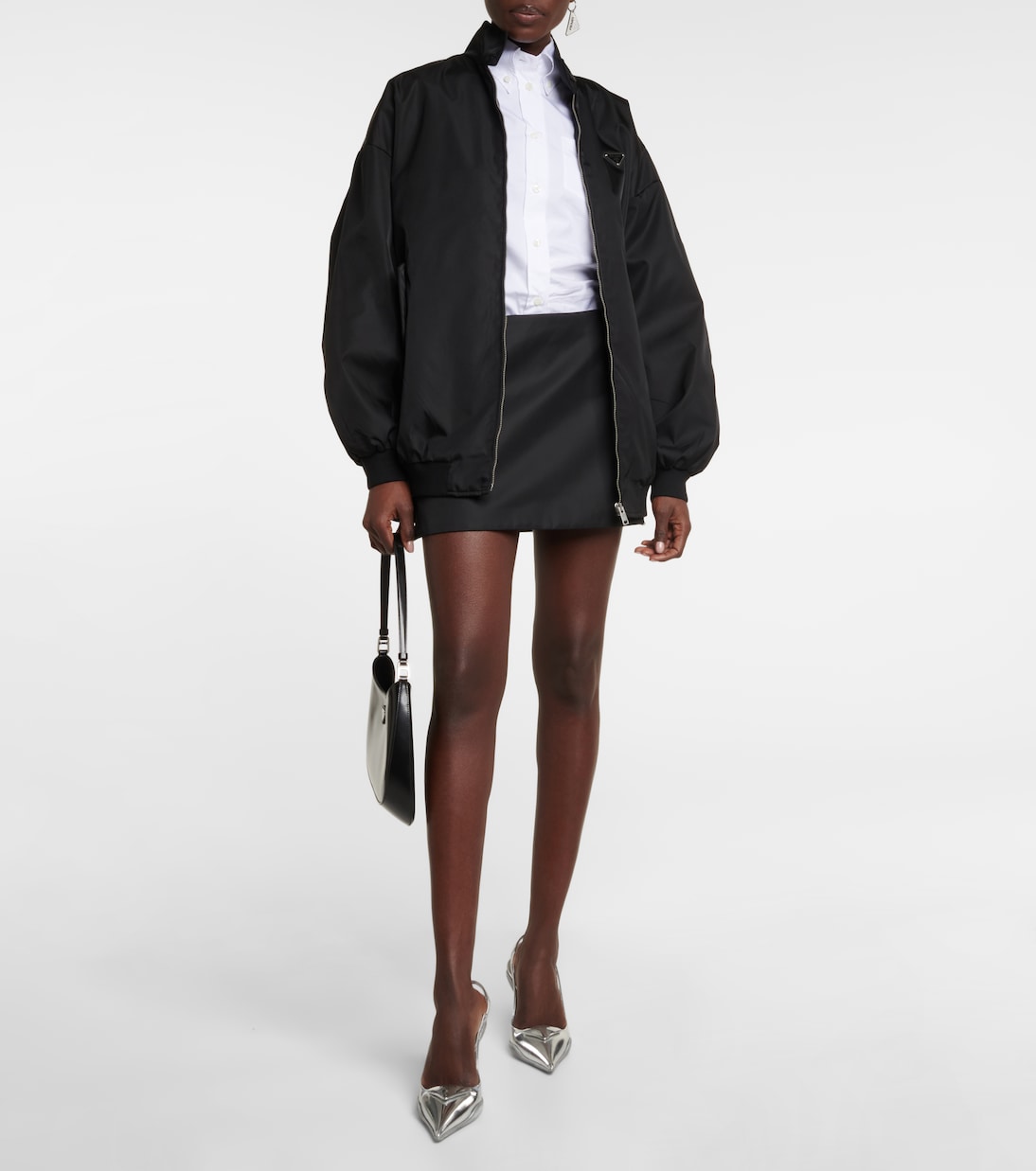 Mini-jupe en Re-Nylon | Prada