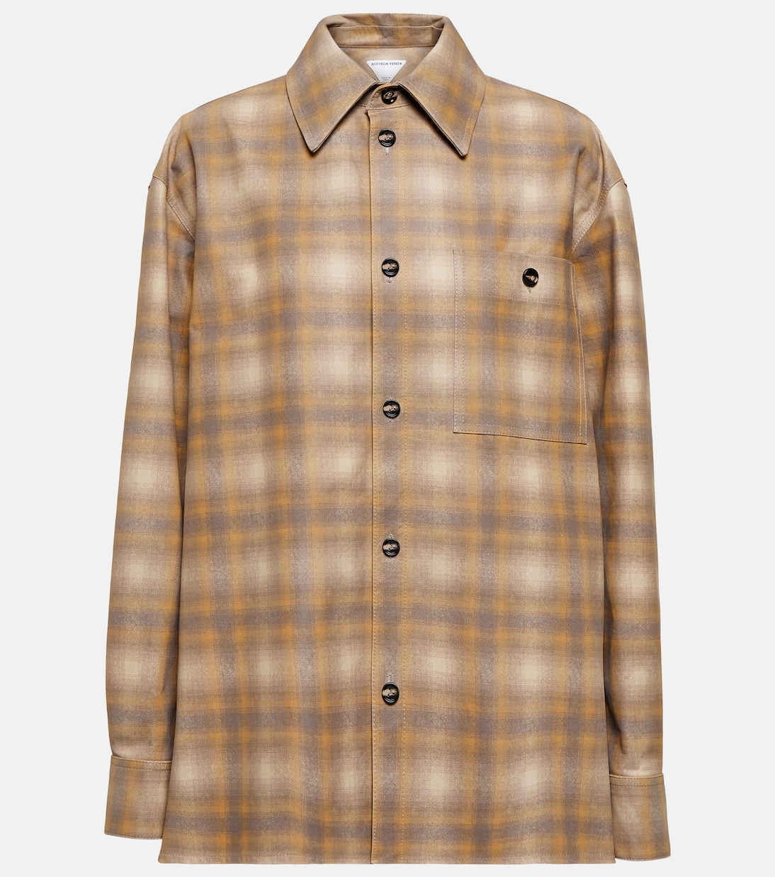 Camisa de Cuero Estampada Bottega Veneta para Jóvenes Modernos