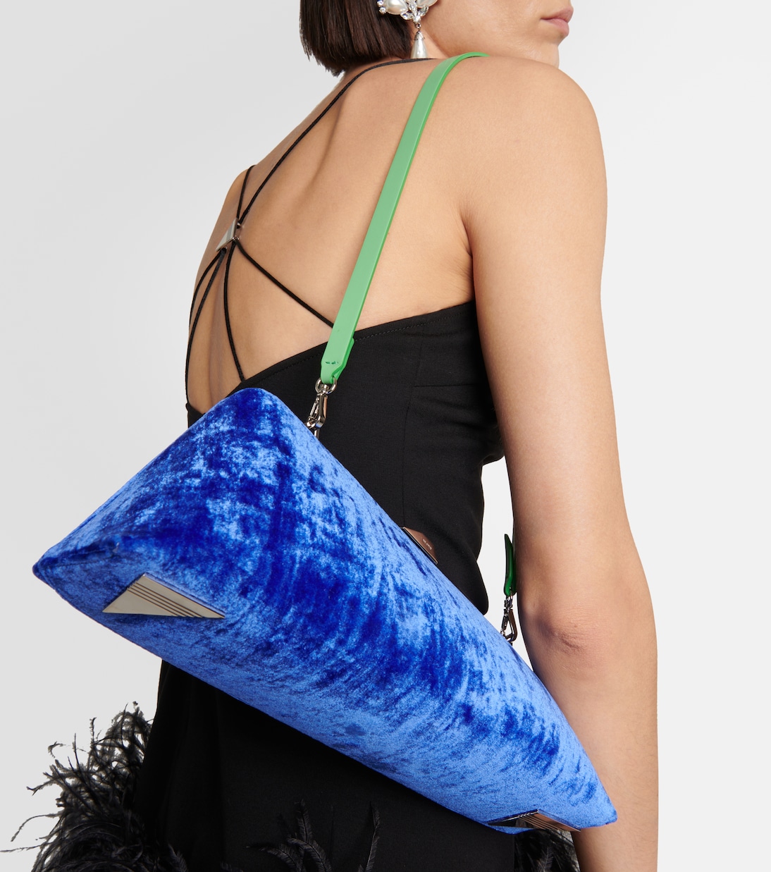 Long Night velvet clutch | The Attico