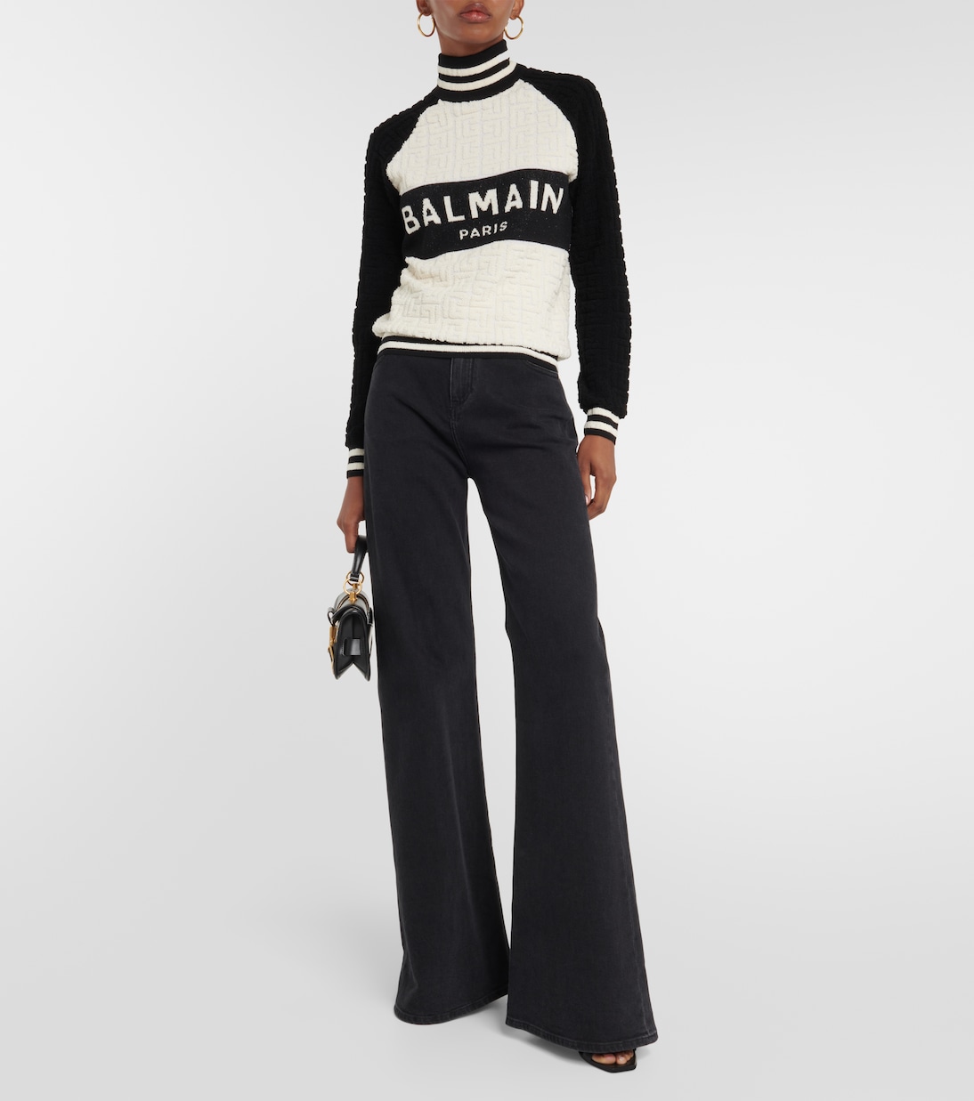 Jersey Monogram mezcla de lana y algodón | Balmain