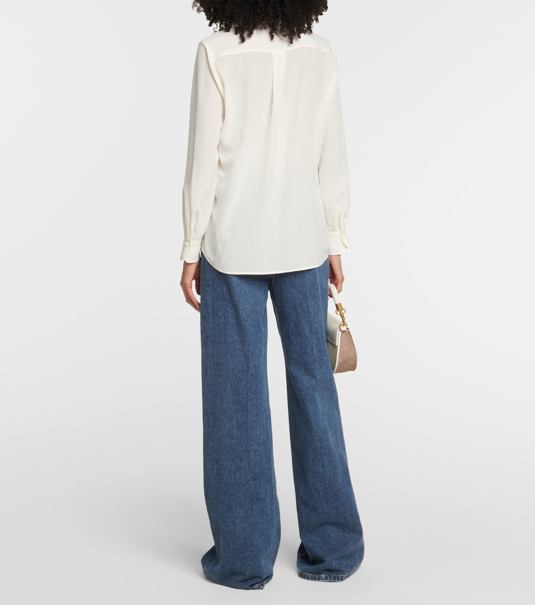 Camicia in seta con fiocco | Chloé