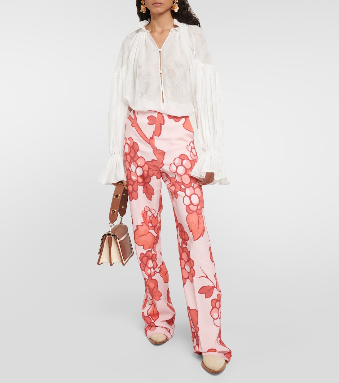 Floral high-rise pants | Etro