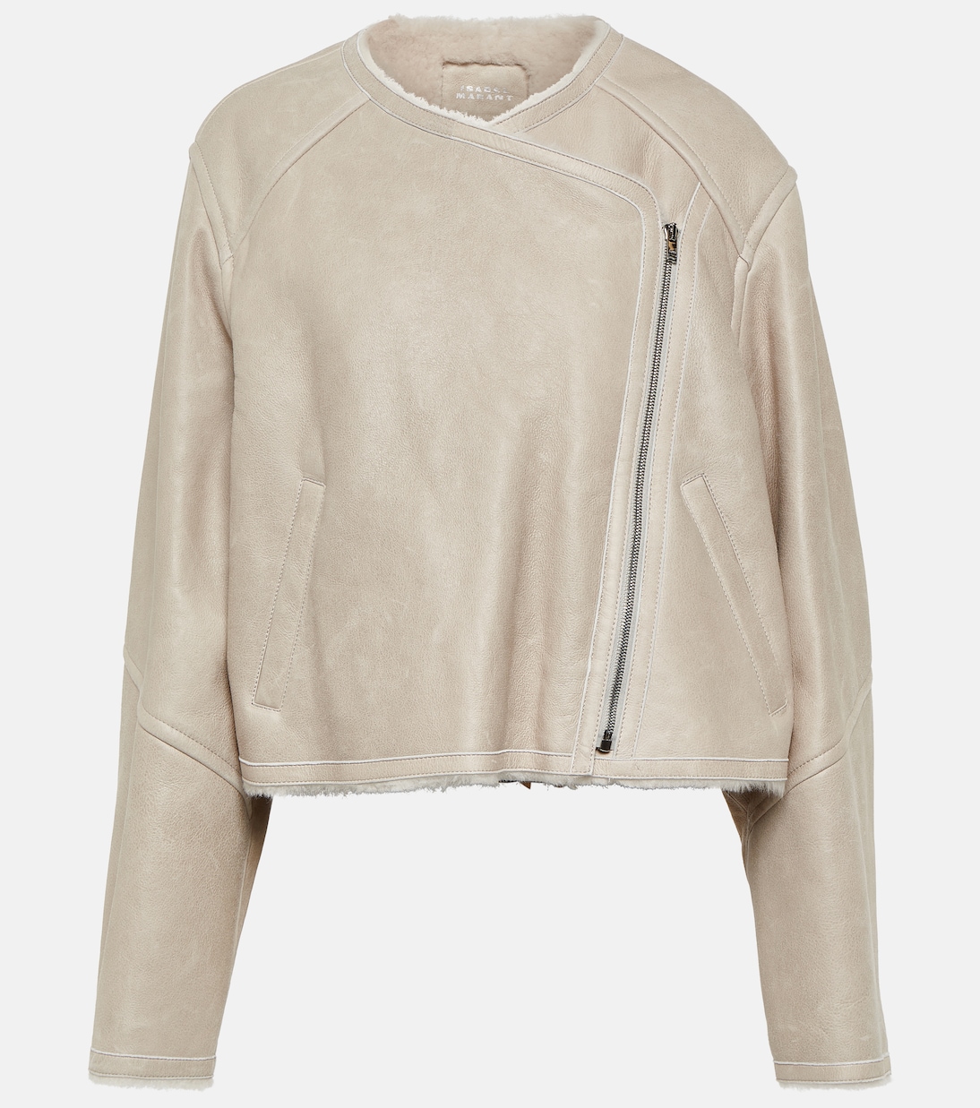 Lederjacke Ostya mit Shearling | Isabel Marant