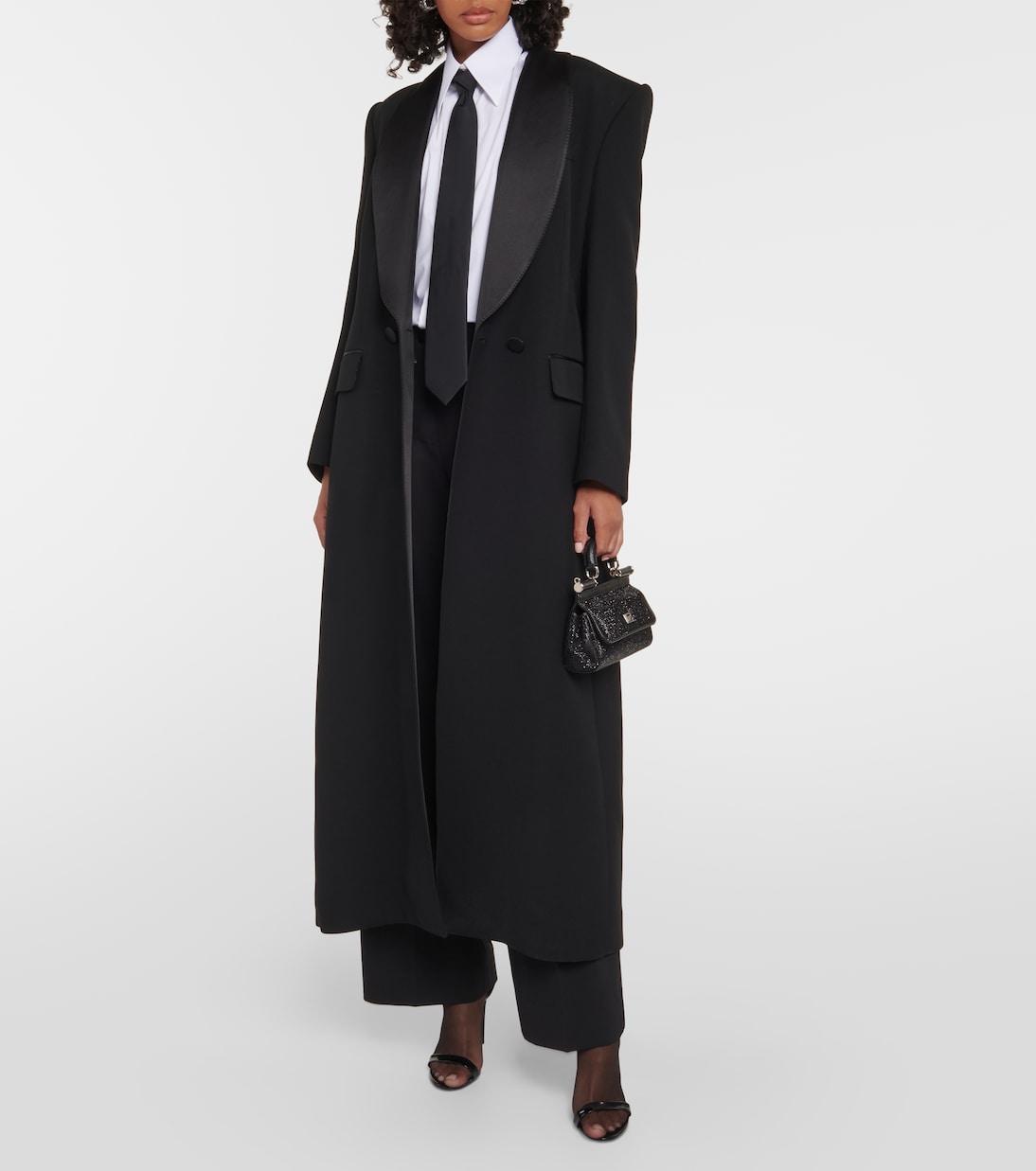 Pleated wool-blend wide-leg pants | Dolce&Gabbana