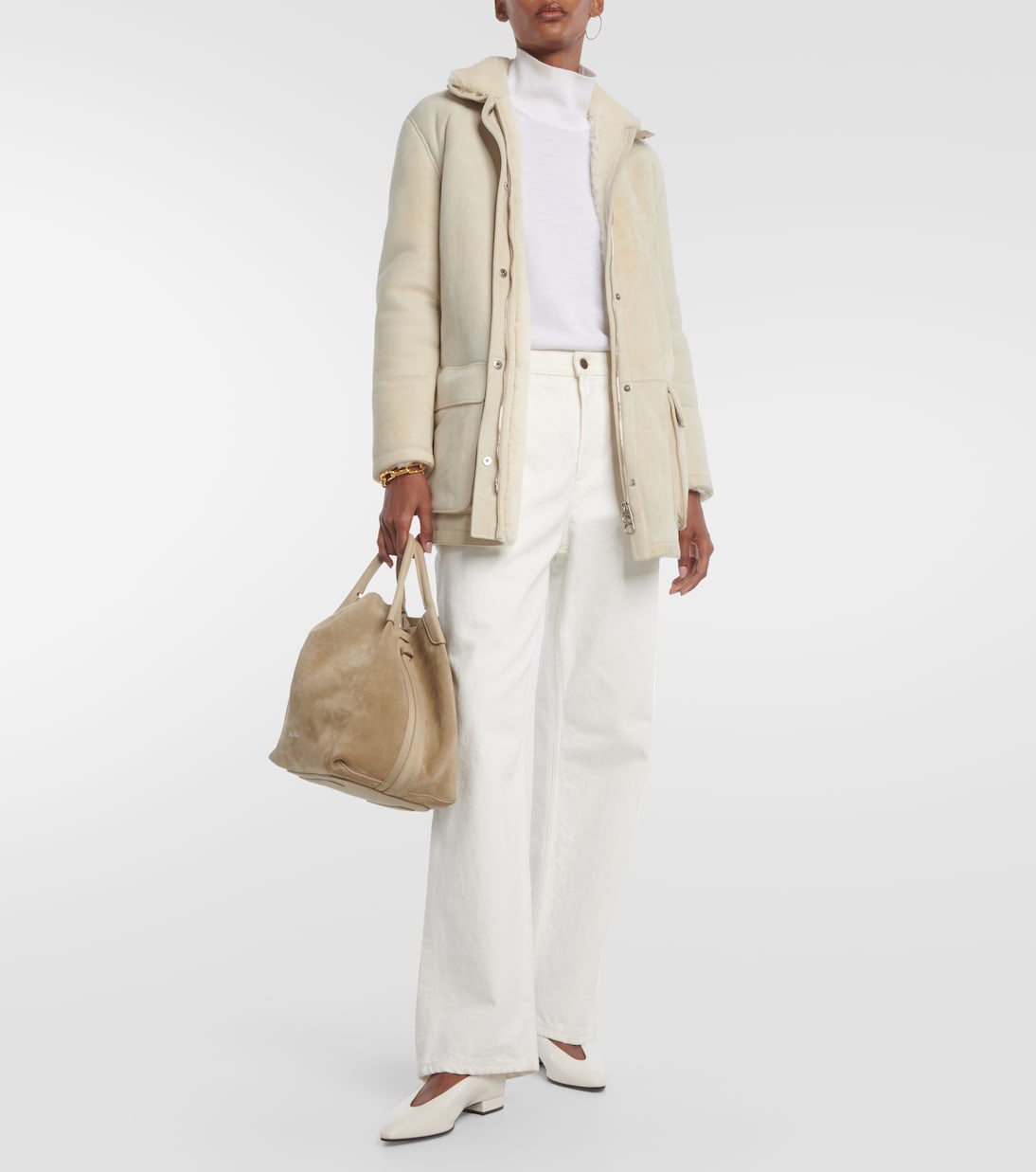 Giacca Voyageur in suede e shearling | Loro Piana