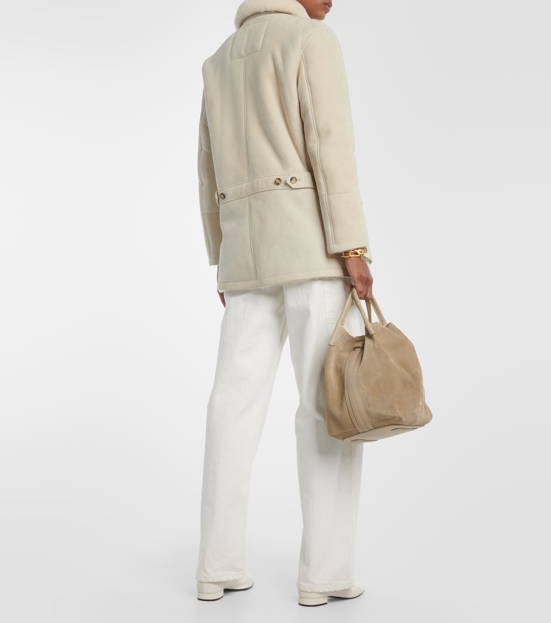 Giacca Voyageur in suede e shearling | Loro Piana