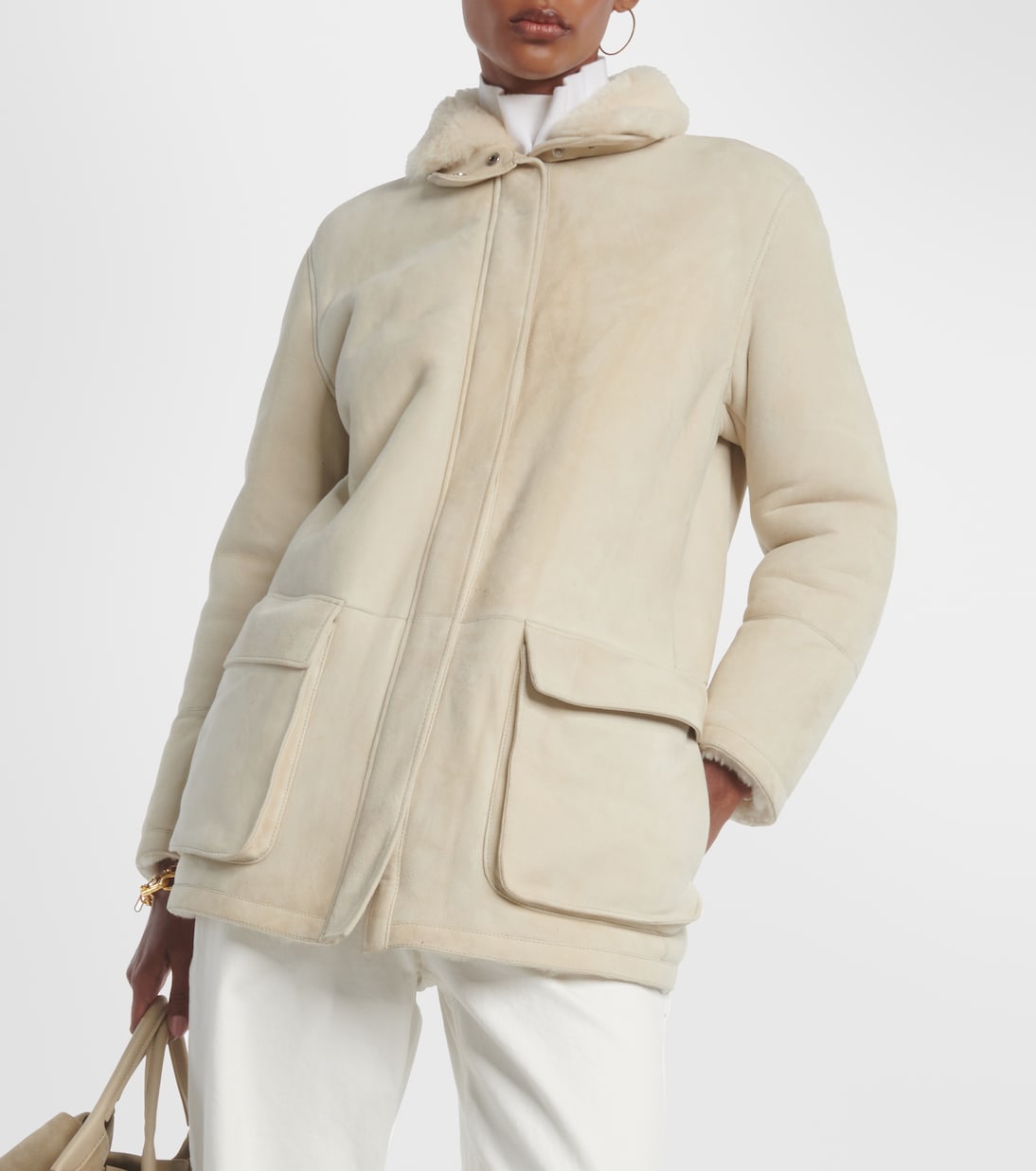 Giacca Voyageur in suede e shearling | Loro Piana