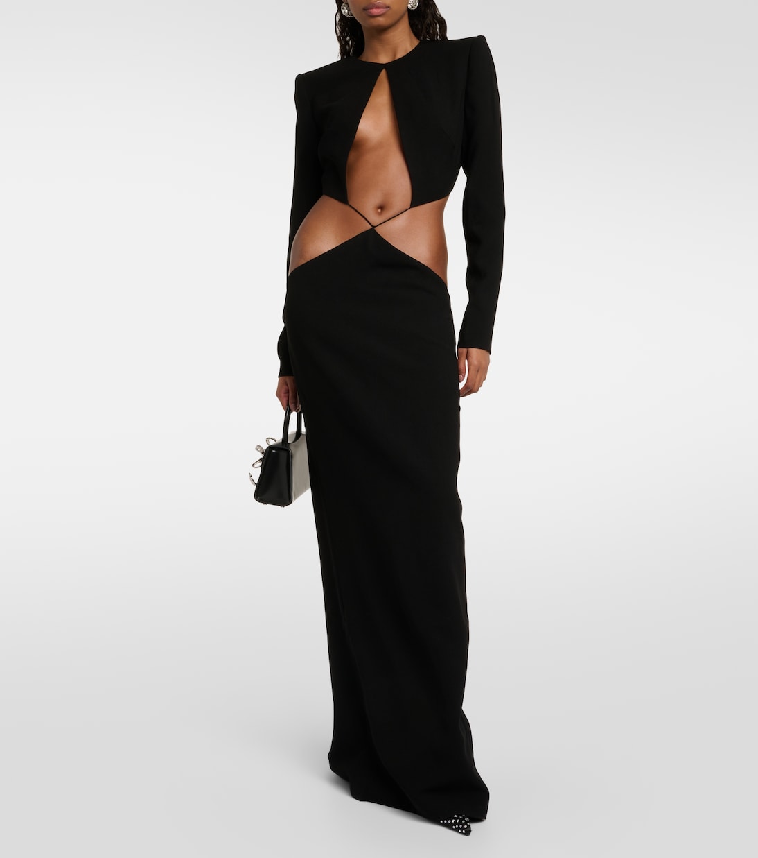 Robe longue en crêpe | Mônot