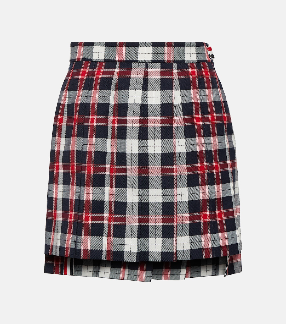 Minifalda en mezcla de lana plisada | Thom Browne