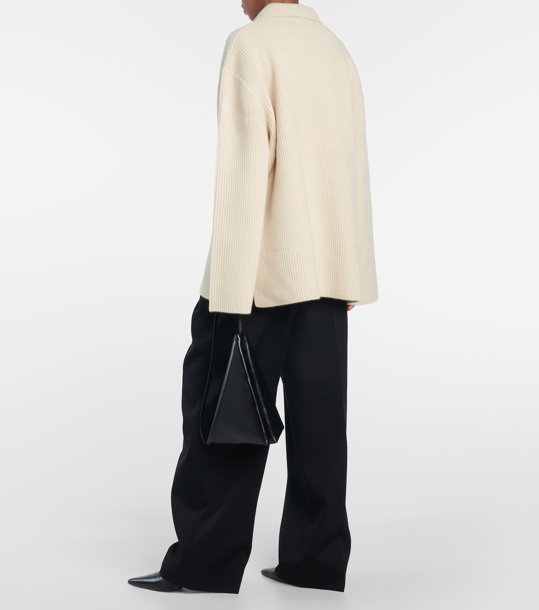 Ribbed-knit wool polo sweater | Toteme