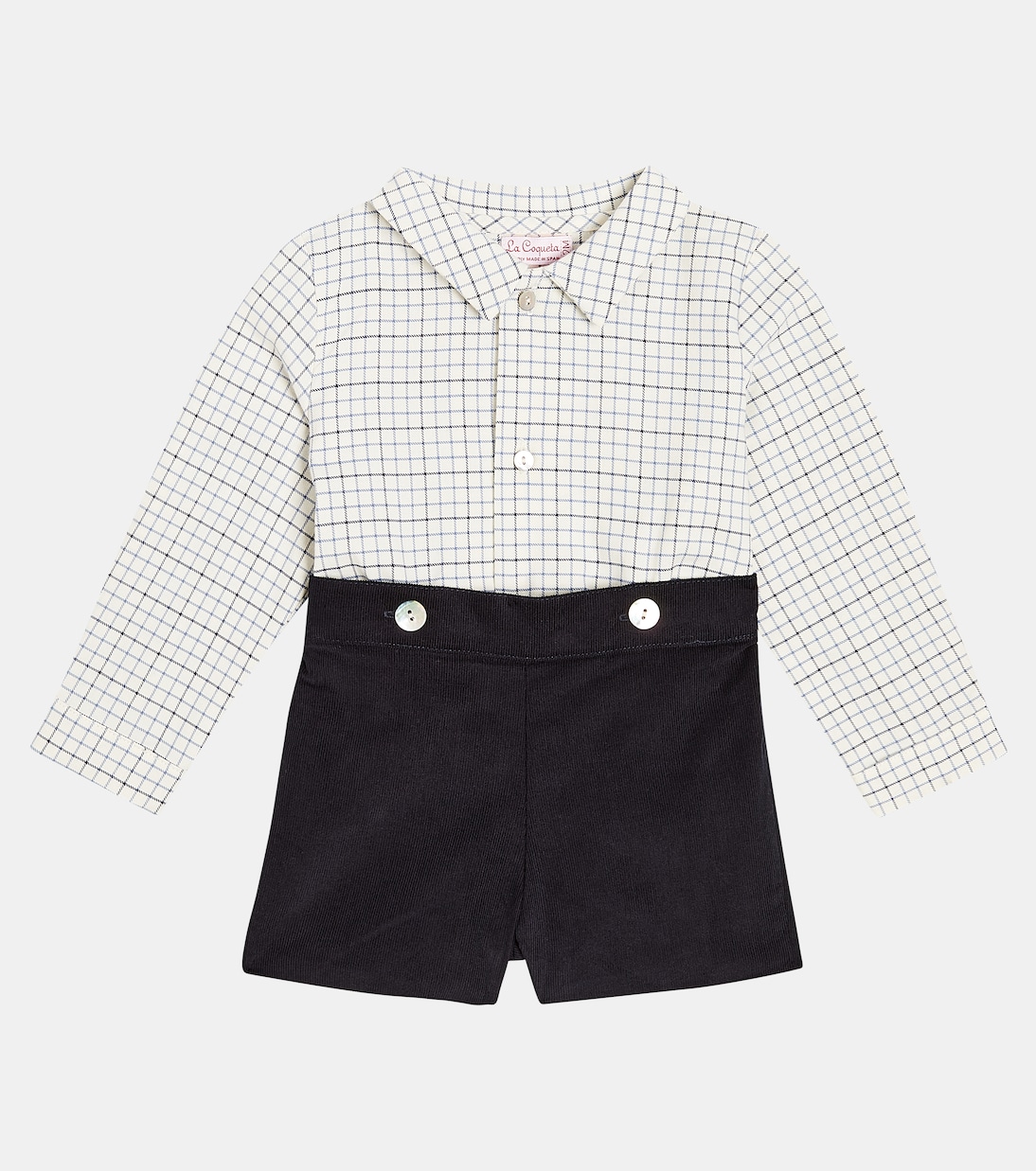 Bebé - set Arlo de camisa y shorts de algodón | La Coqueta