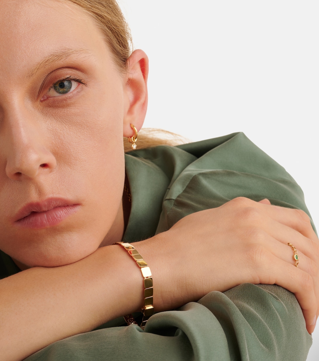 Bracciale in oro 18kt con piastrelle ILEANA MAKRI - Eleganza giovanile