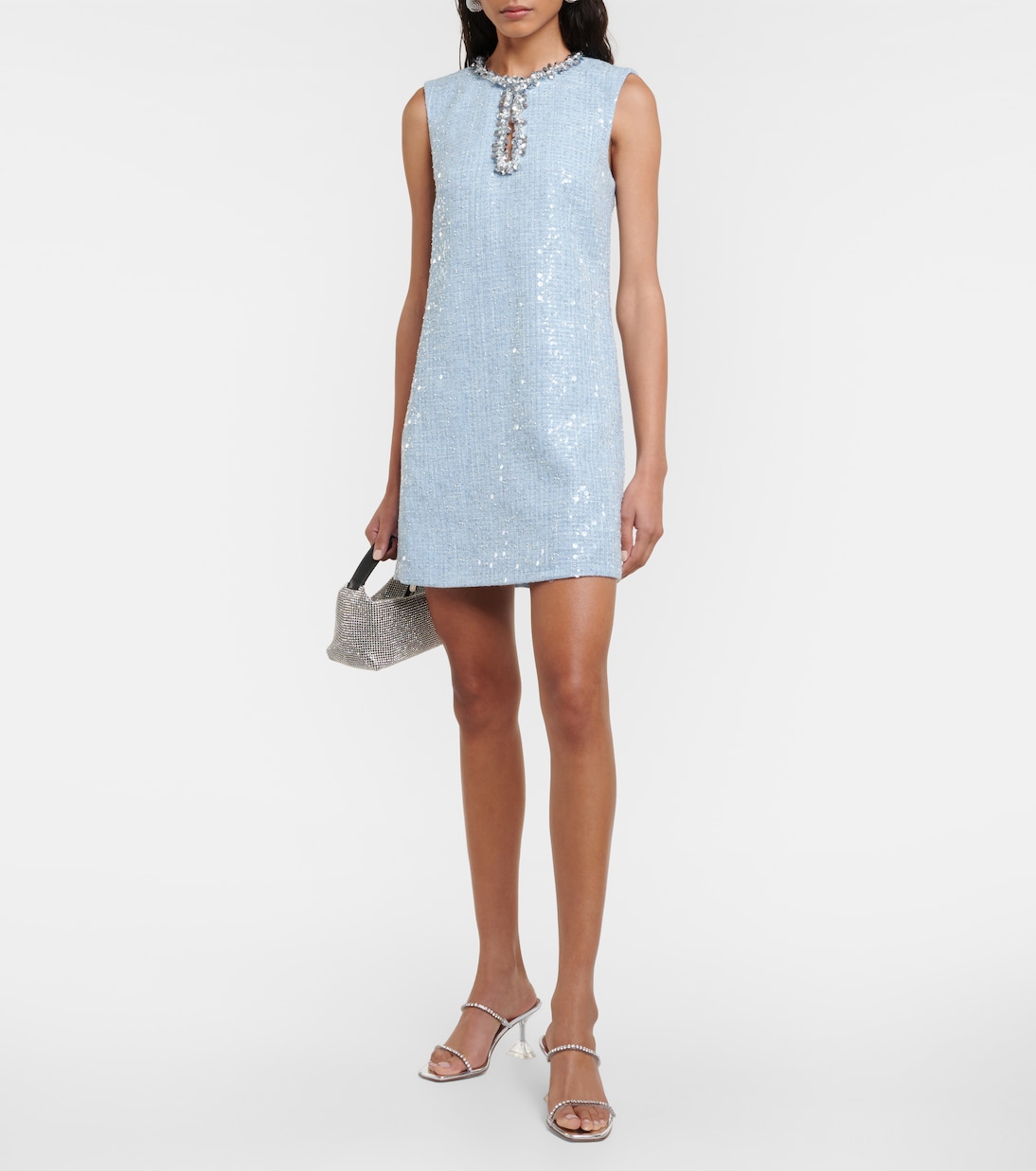Sequined bouclé minidress | Self-Portrait