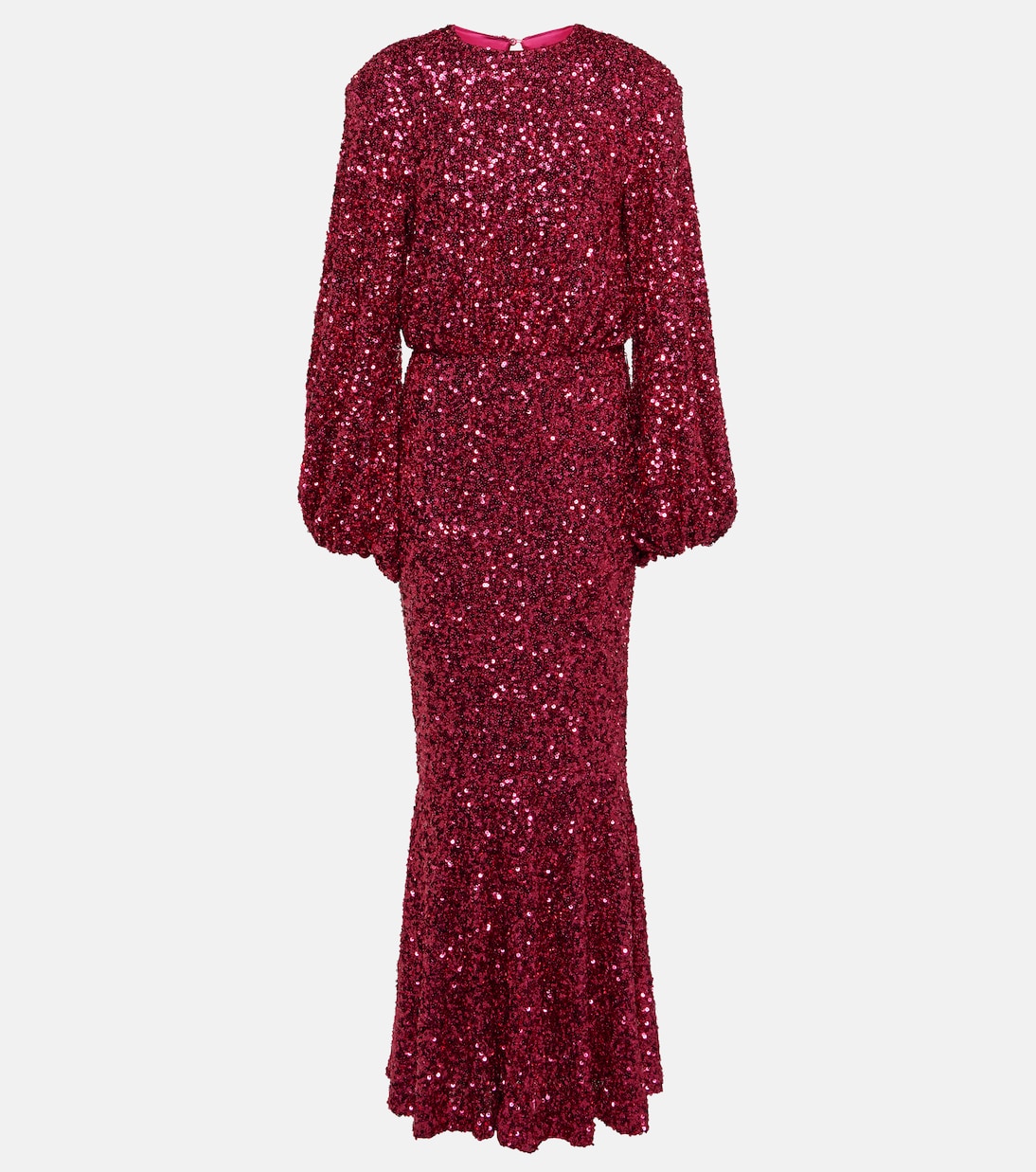 Sequined puff-sleeve maxi dress | Rotate
