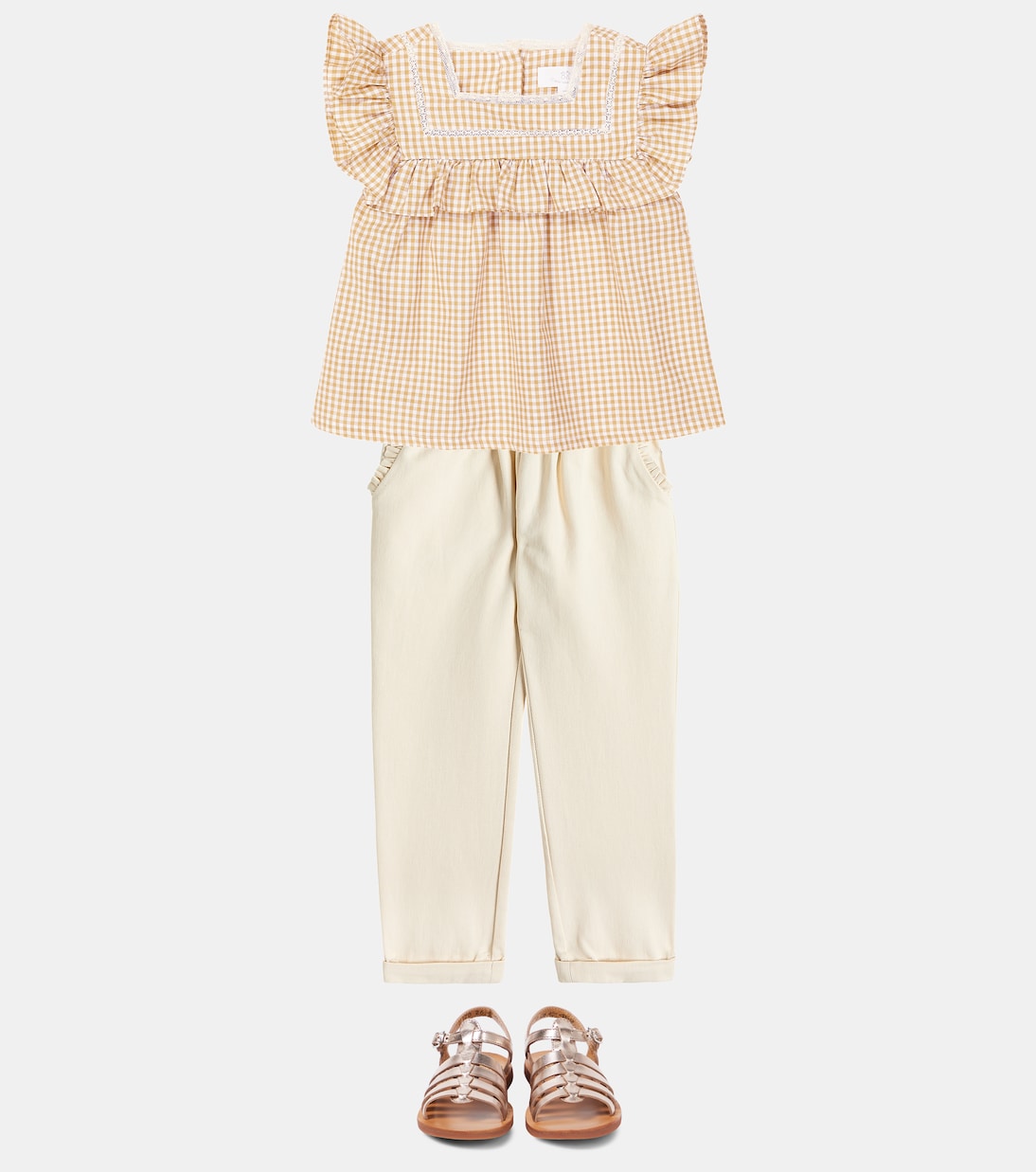Sandali Plagette Strap in pelle | Pom d'Api