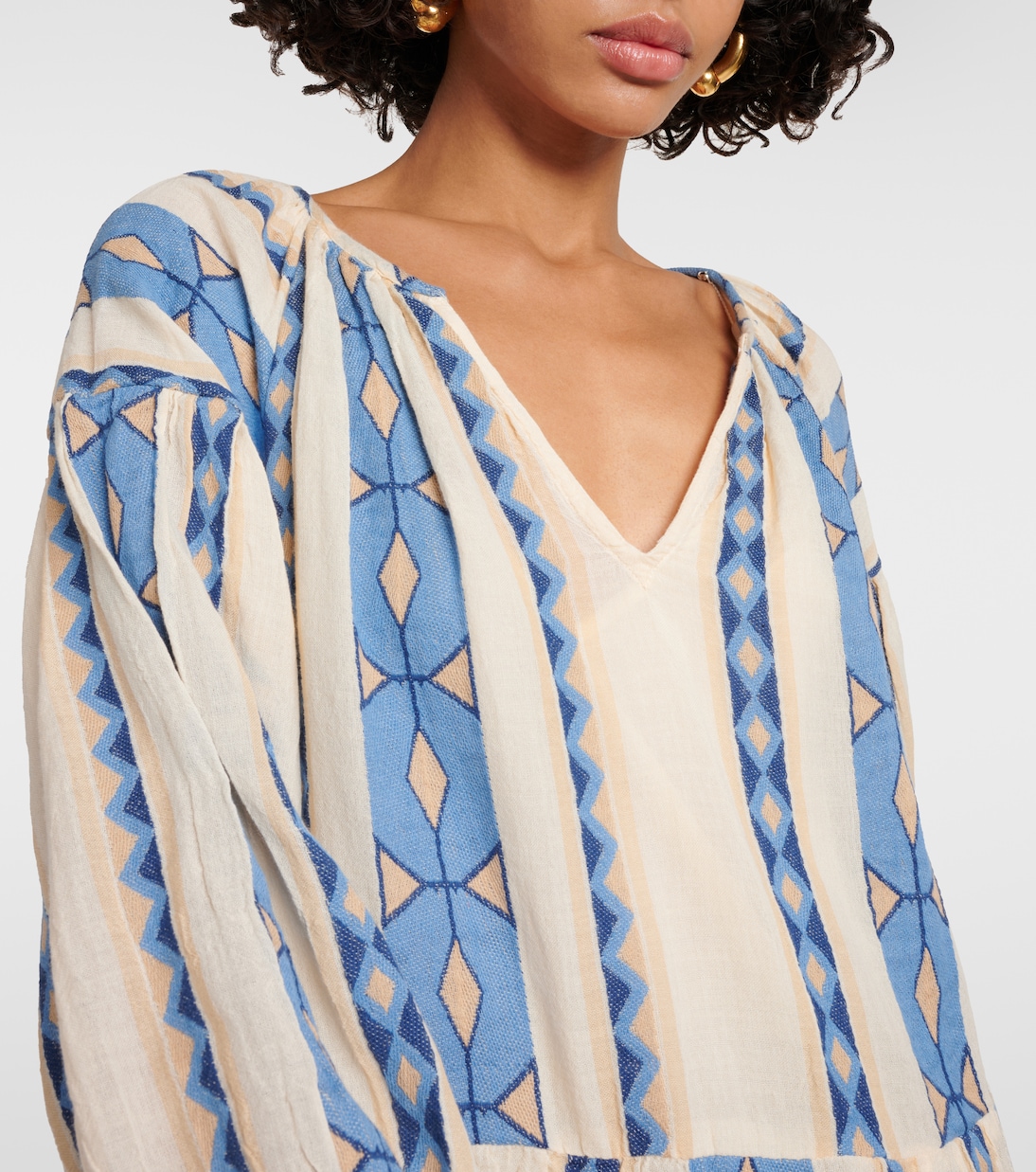 Kally printed cotton minidress | Velvet