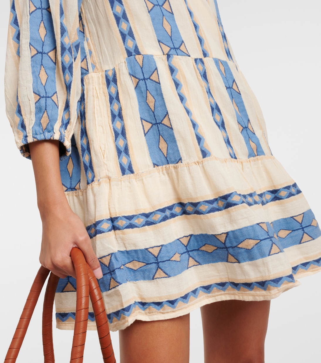 Kally printed cotton minidress | Velvet
