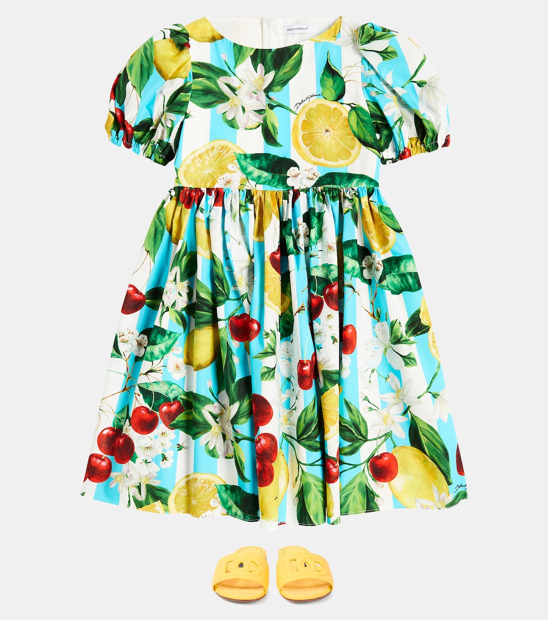 Robe en coton imprimé | Dolce&Gabbana Kids