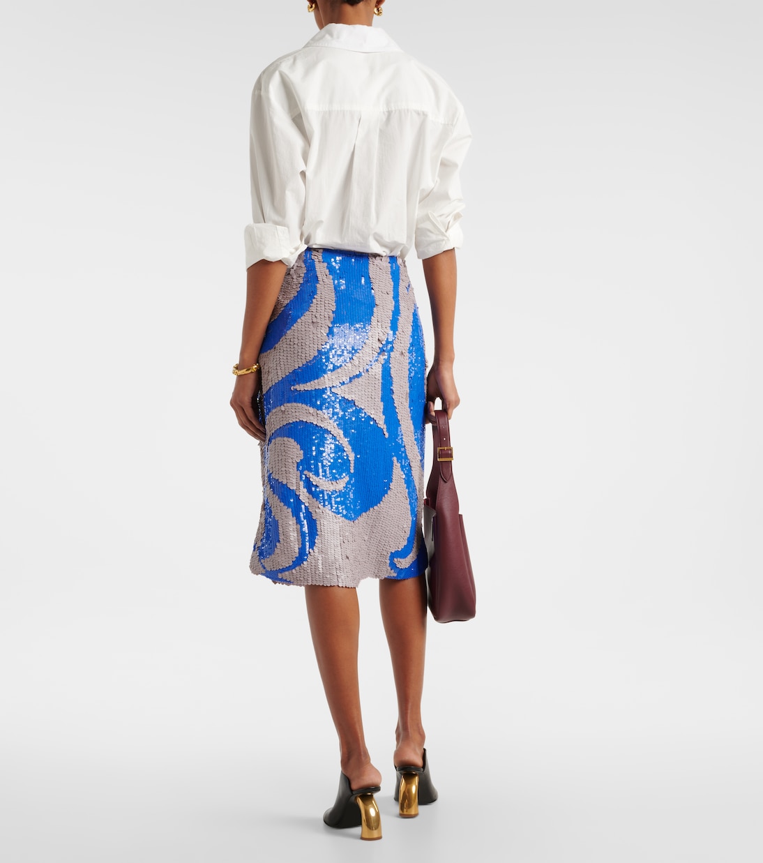 Gonna midi con paillettes | Dries Van Noten