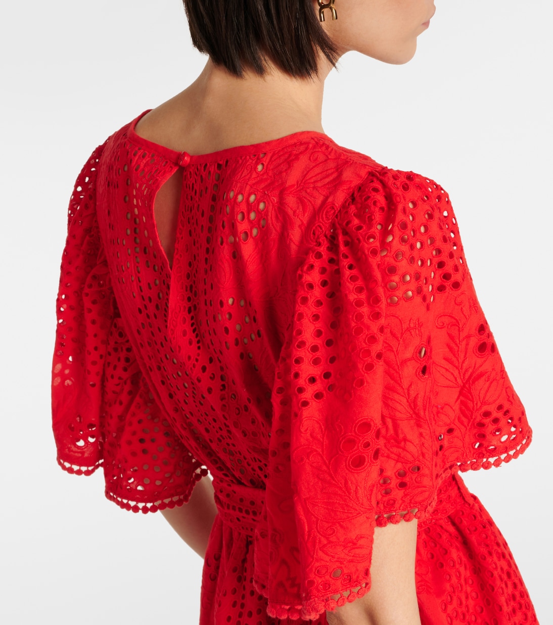Miniabito Kara in pizzo di cotone sangallo | Melissa Odabash