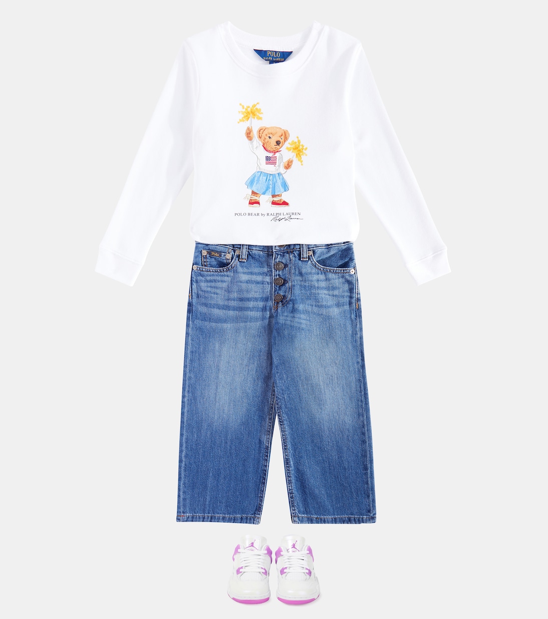 Jeans anchos cropped | Polo Ralph Lauren Kids