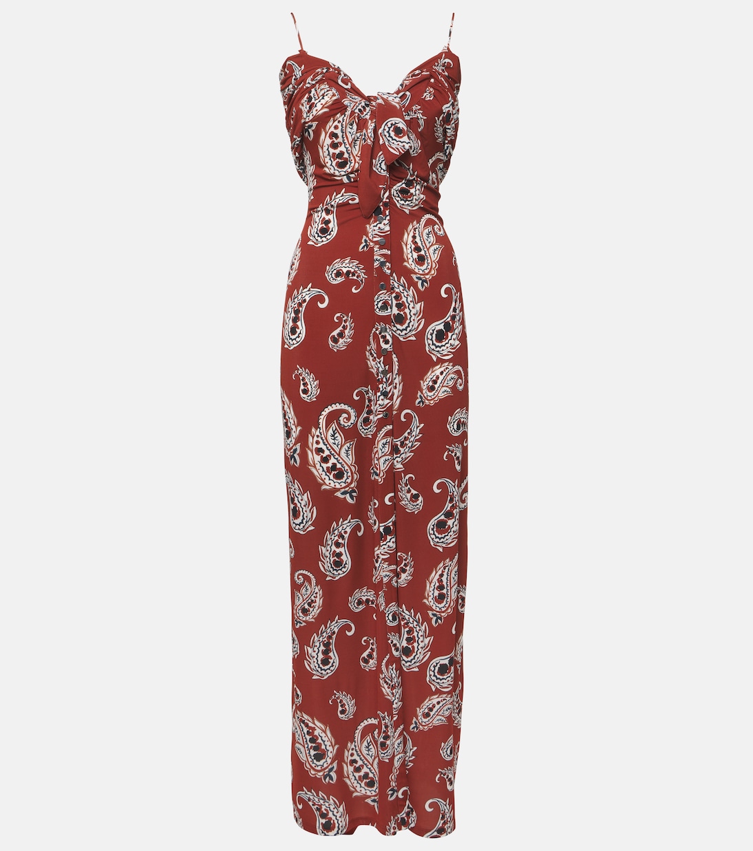 Paisley jersey long dress | Rabanne
