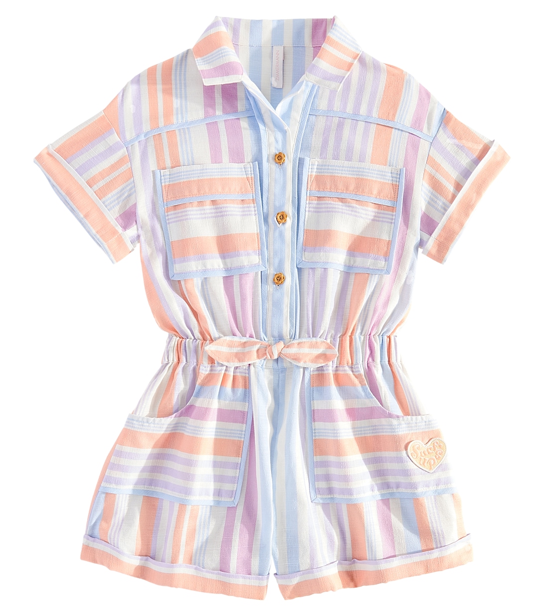 Mono Pop de algodón a rayas | Zimmermann Kids