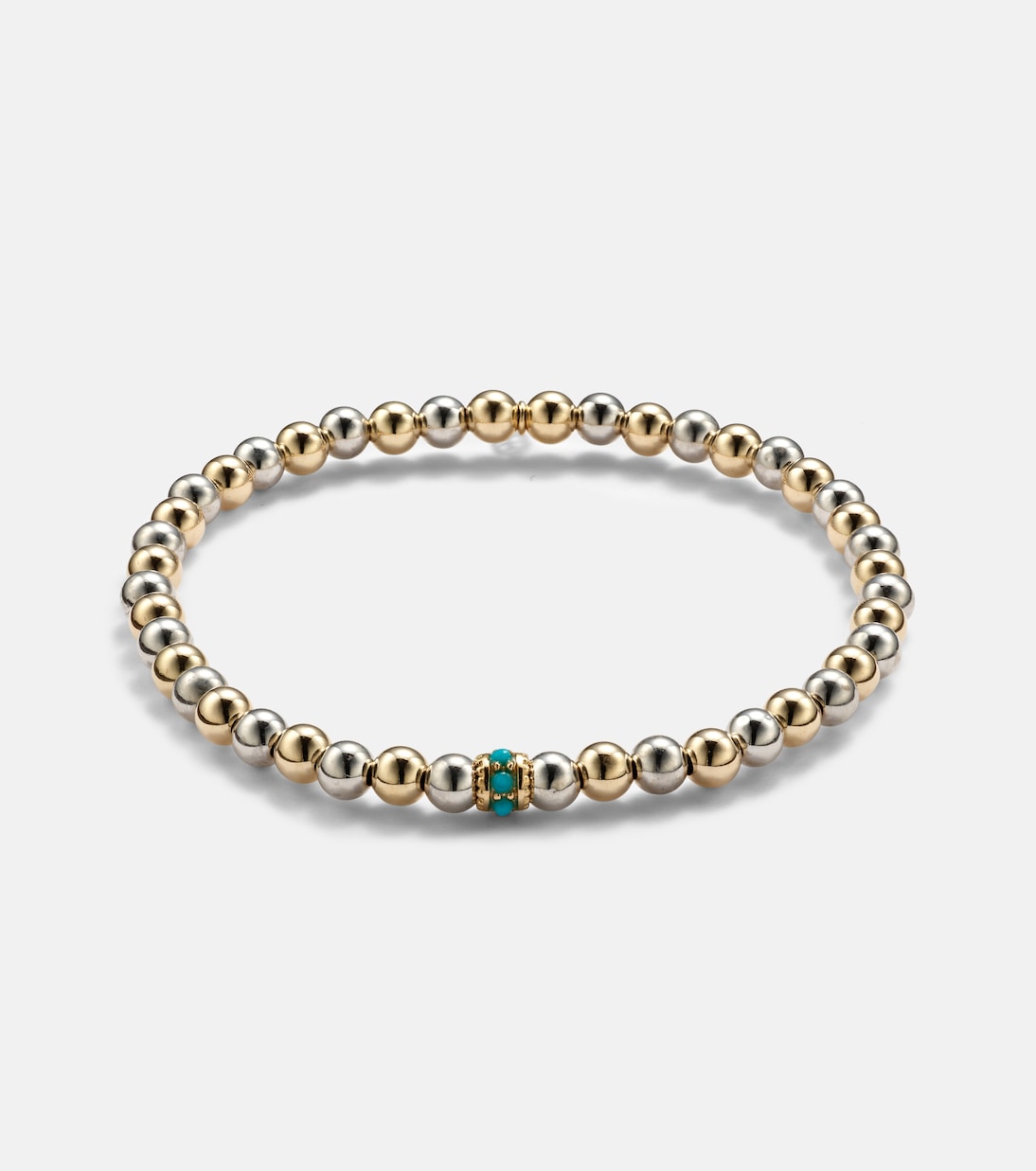 14kt gold bracelet with turquoises | Sydney Evan