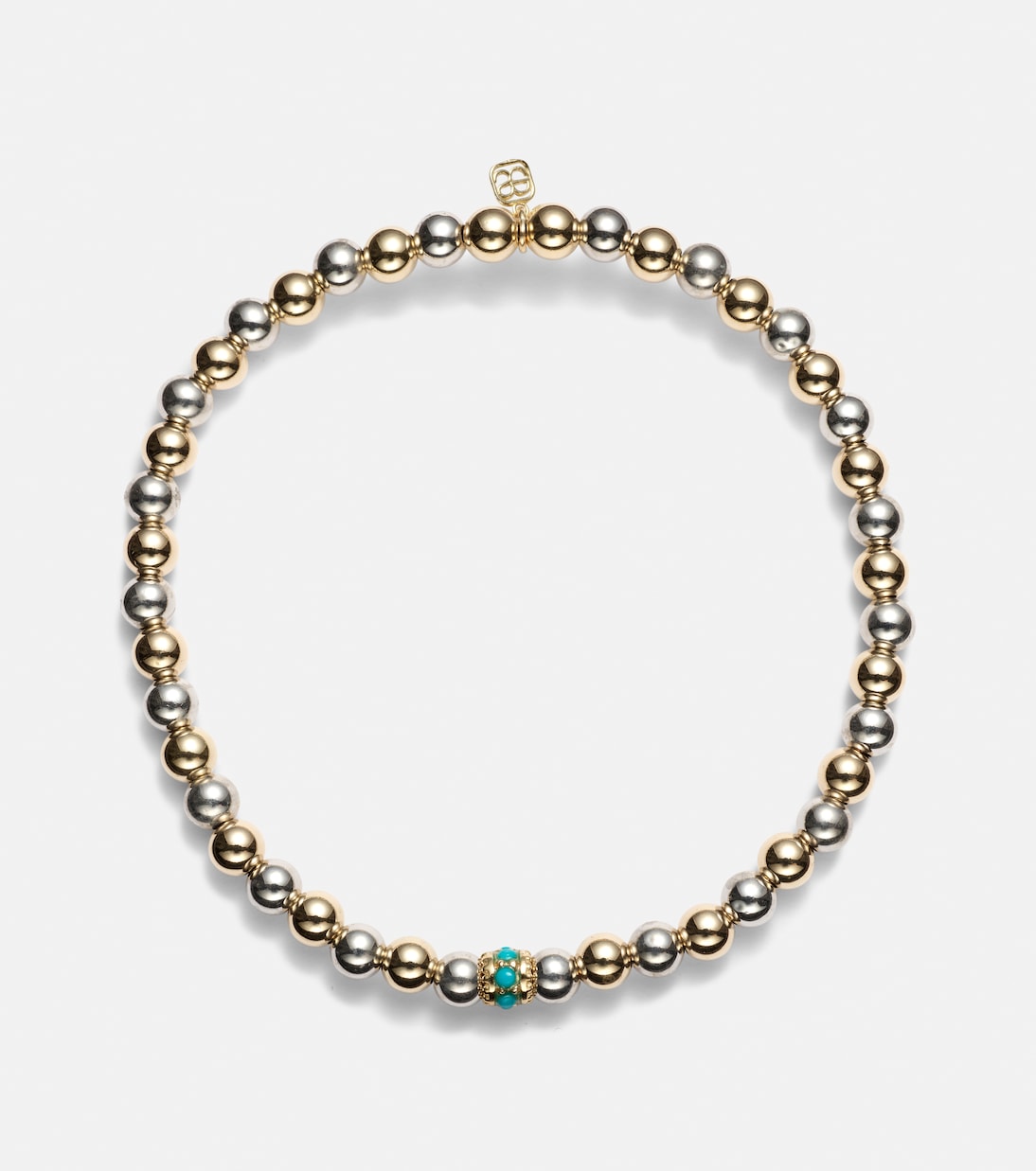 14kt gold bracelet with turquoises | Sydney Evan