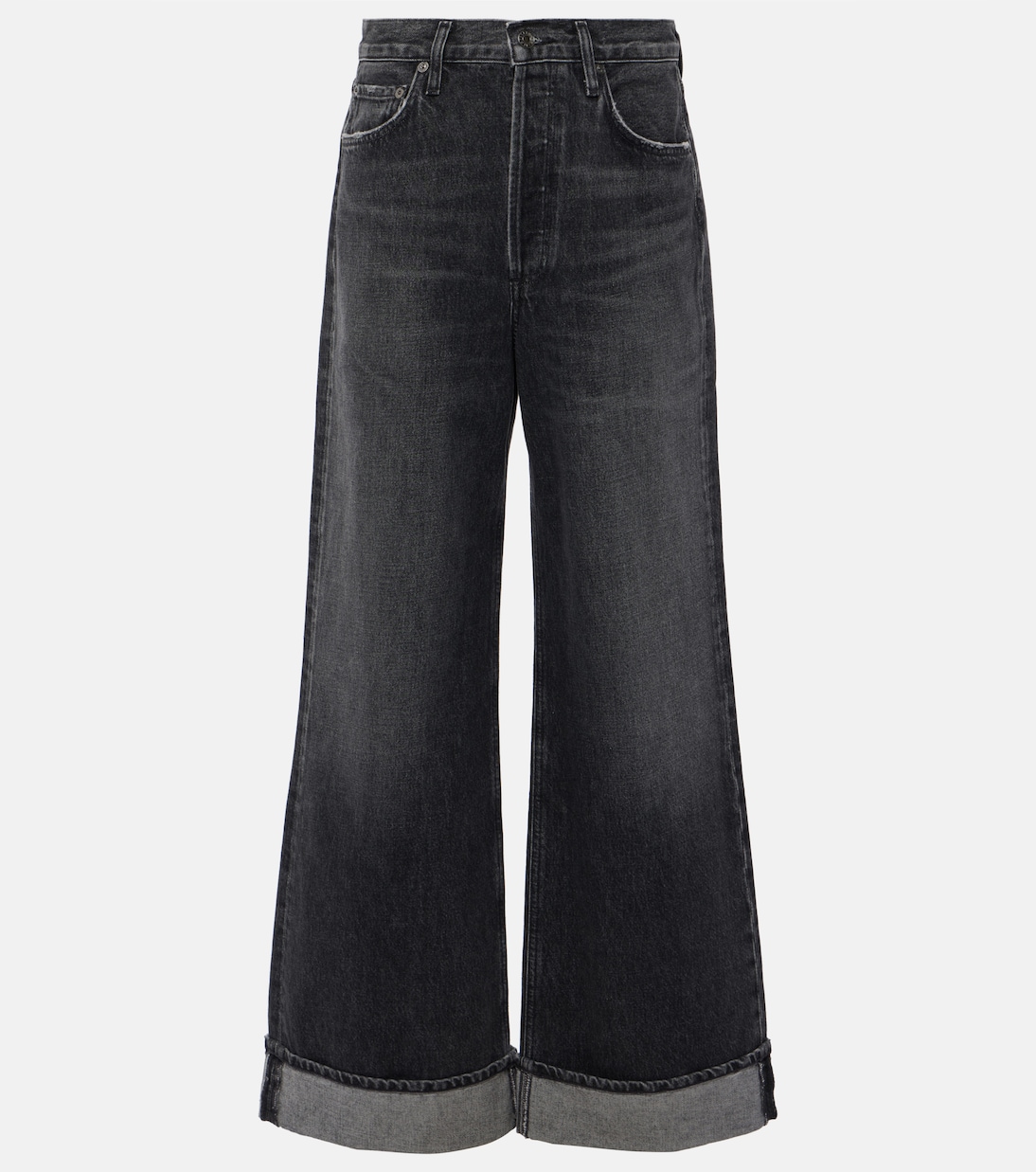 Dame high-rise wide-leg jeans | Agolde