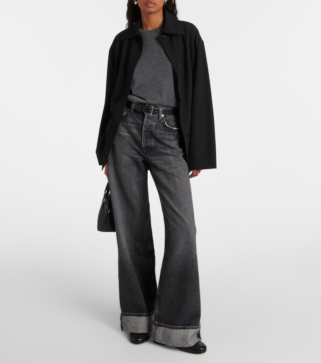 Dame high-rise wide-leg jeans | Agolde
