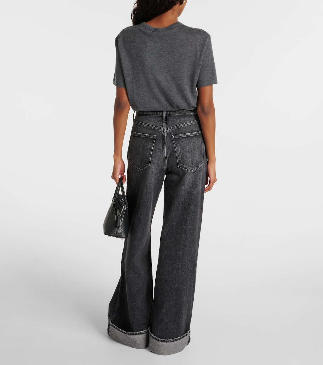 Dame high-rise wide-leg jeans | Agolde