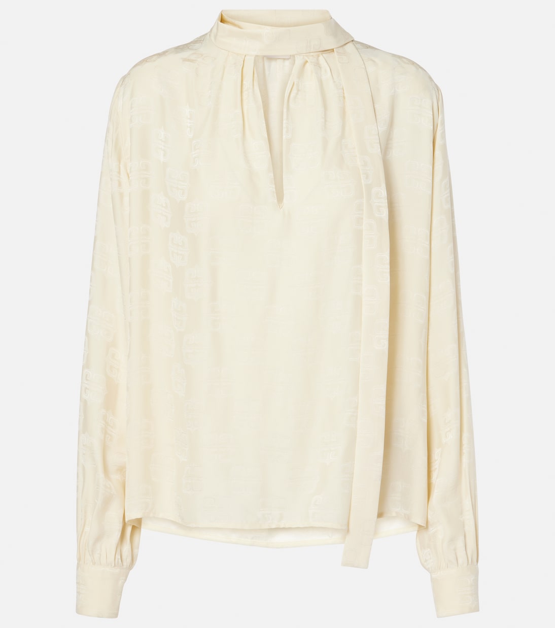 Blusa Estampada Líquida Givenchy 4G para Jóvenes Modernos